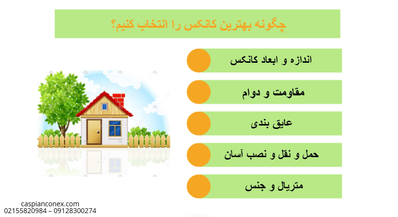 انتخاب بهترین کانکس